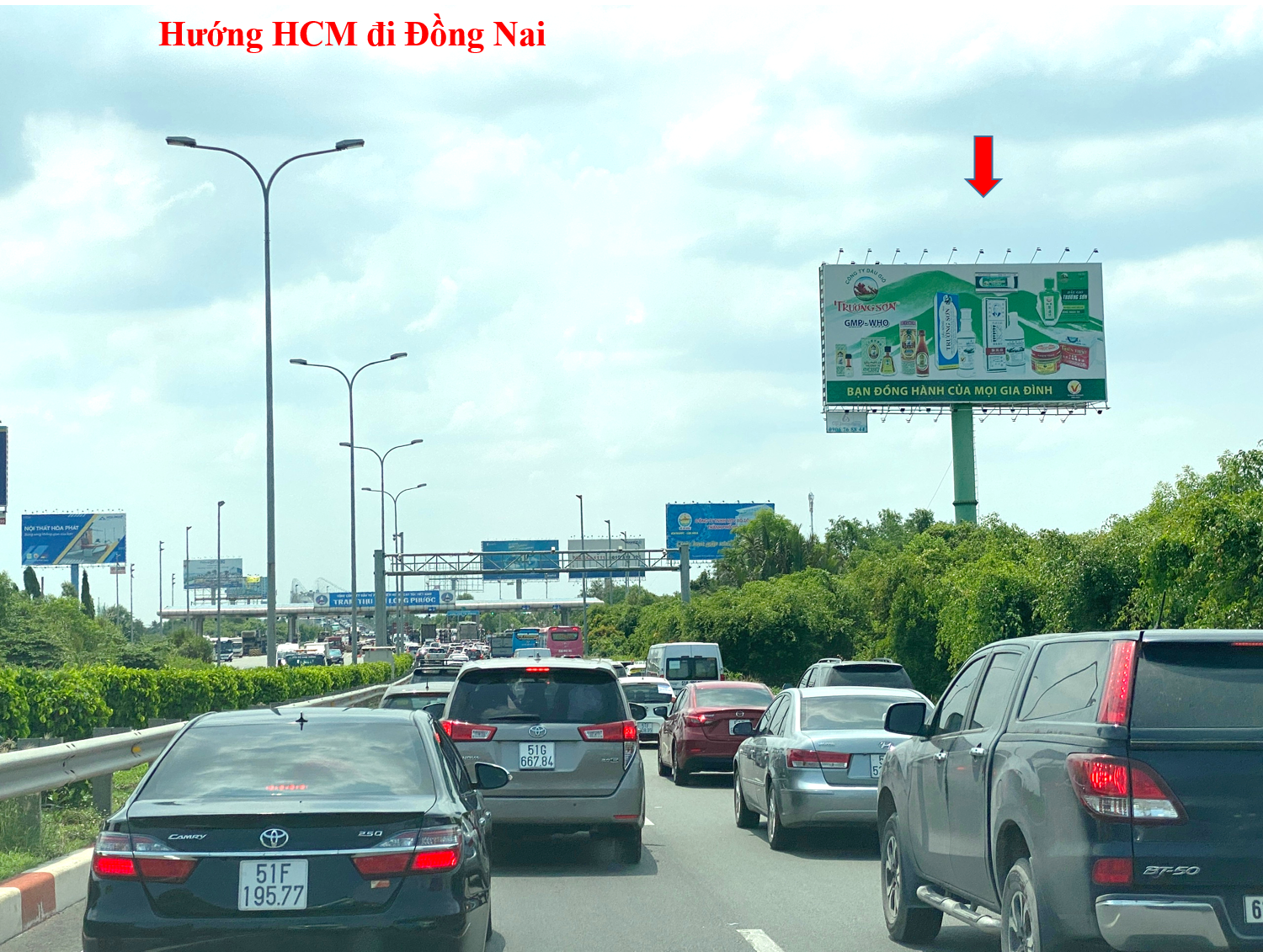 Billboard quảng cáo tại Cao tốc Long Thành Dầu Giây