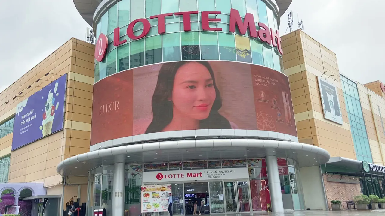 Màn hình led tại Lotte Mart quận 7 